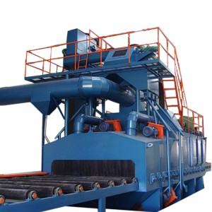 Rebar shot blasting machine